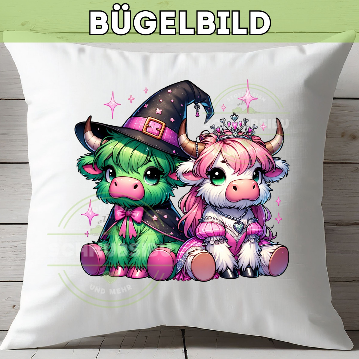 Bügelbild Wicked Cows